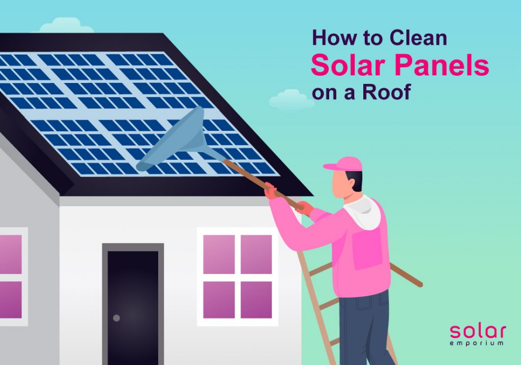 how to clean solar panels on a roof