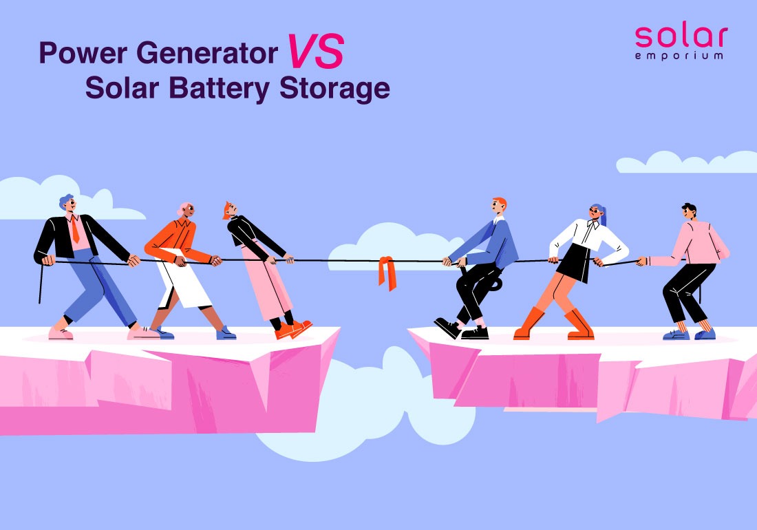 Power Generator VS Solar Battery Storage