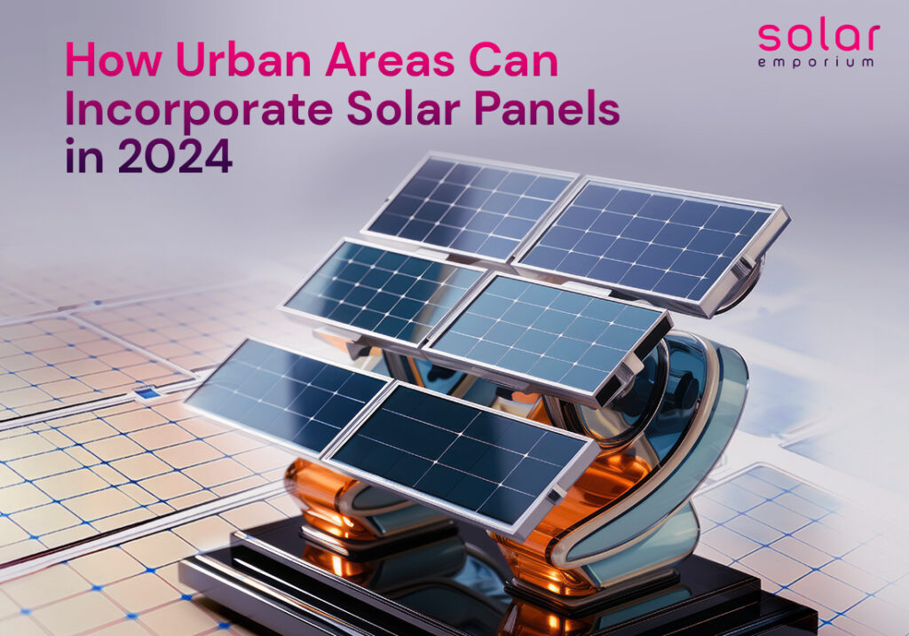 urban areas incorporating solar panel